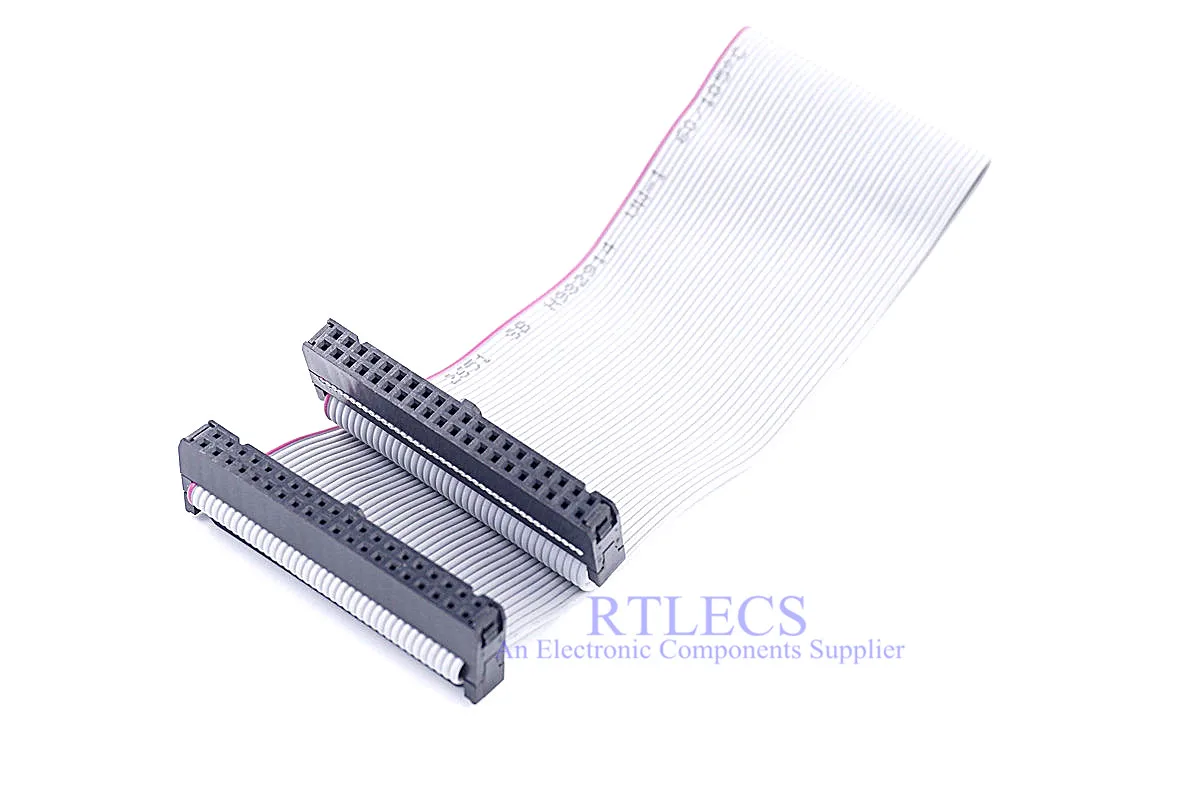 Imagem -04 - Fêmea para Fêmea Idc Cabo de Fita Plana de Montagem 2.54 Milímetros 10 14 16 20 26 34 40 50 60 64 Pin 50cm Idc Soquete da Extensão 100 Pcs