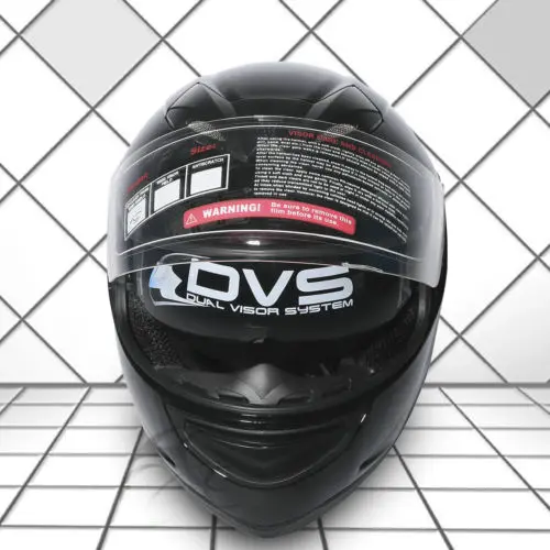 DOT Gloss Black Street Sport Bike Full Face Motorbike Helmet +2 VISOR M L XL XXL