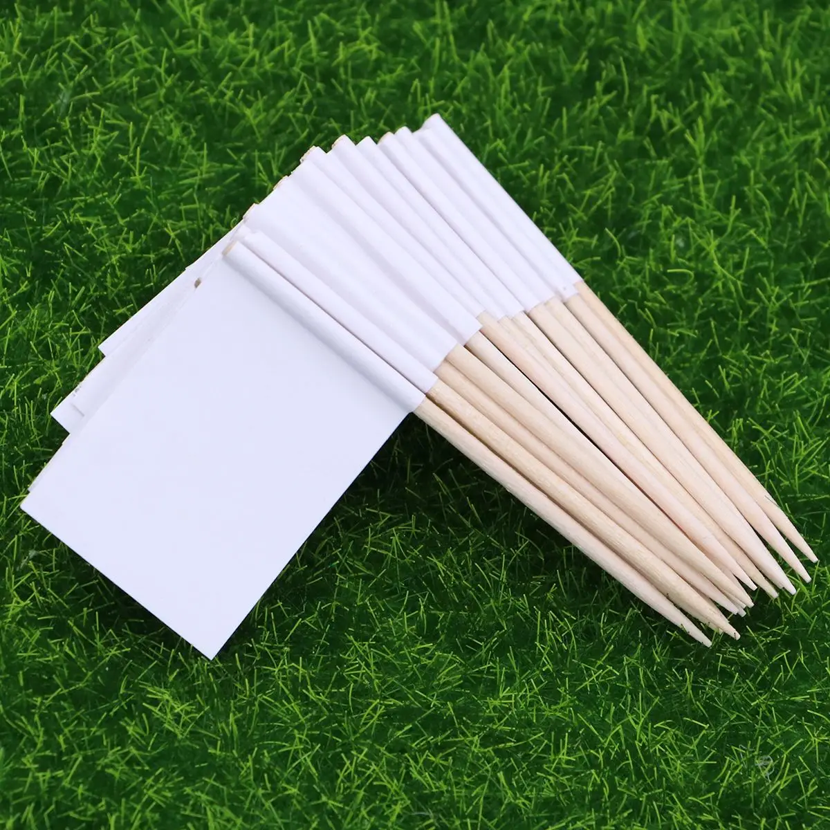 Blank Toothpick Flags Pack Of 100 Racing Paper Cups Toothpicks Paper Cups Picks Cocktail Appetizer Toothpicks Fruit Sticks For