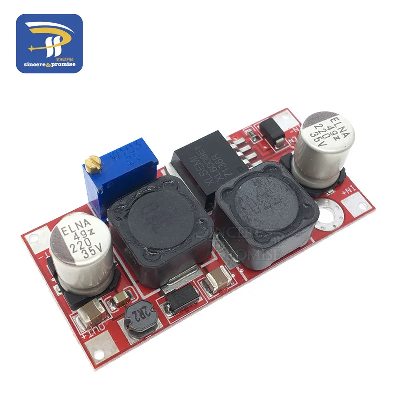 XL6009 Boost Buck Converter Step Up Adjustable 20W 5-32V to 1.2-35V DC-DC Power Supply Module High Performance Low Ripple