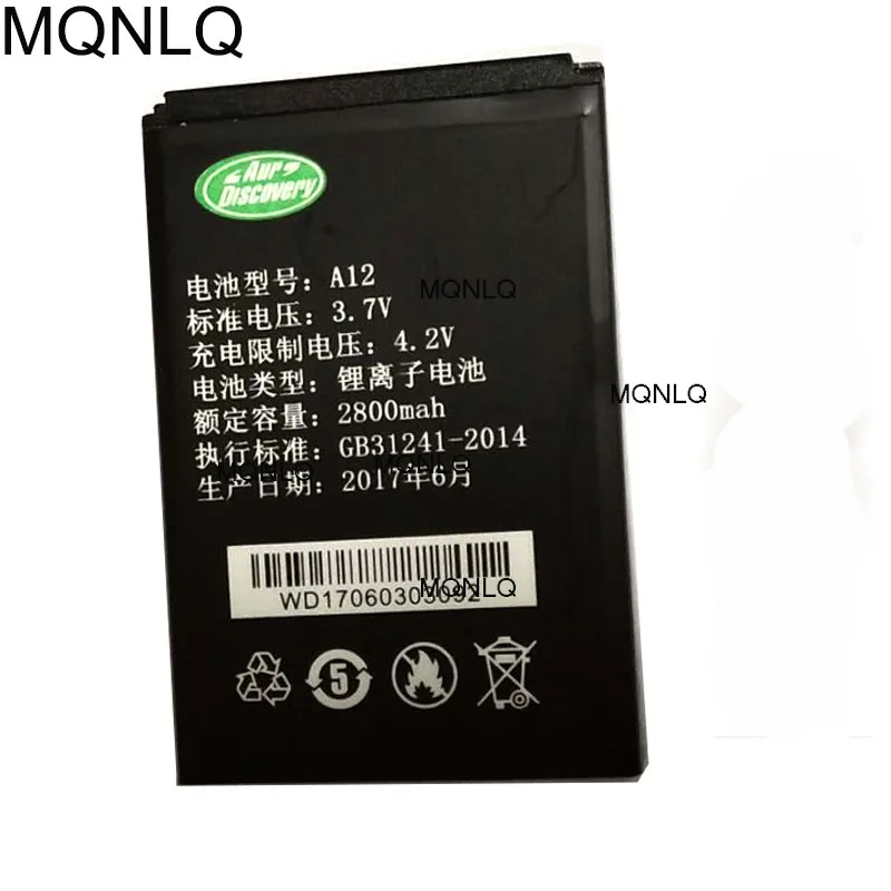 for Discovery A12 A12i Battery Mobile Phone Batteries Bateria MQNLQ