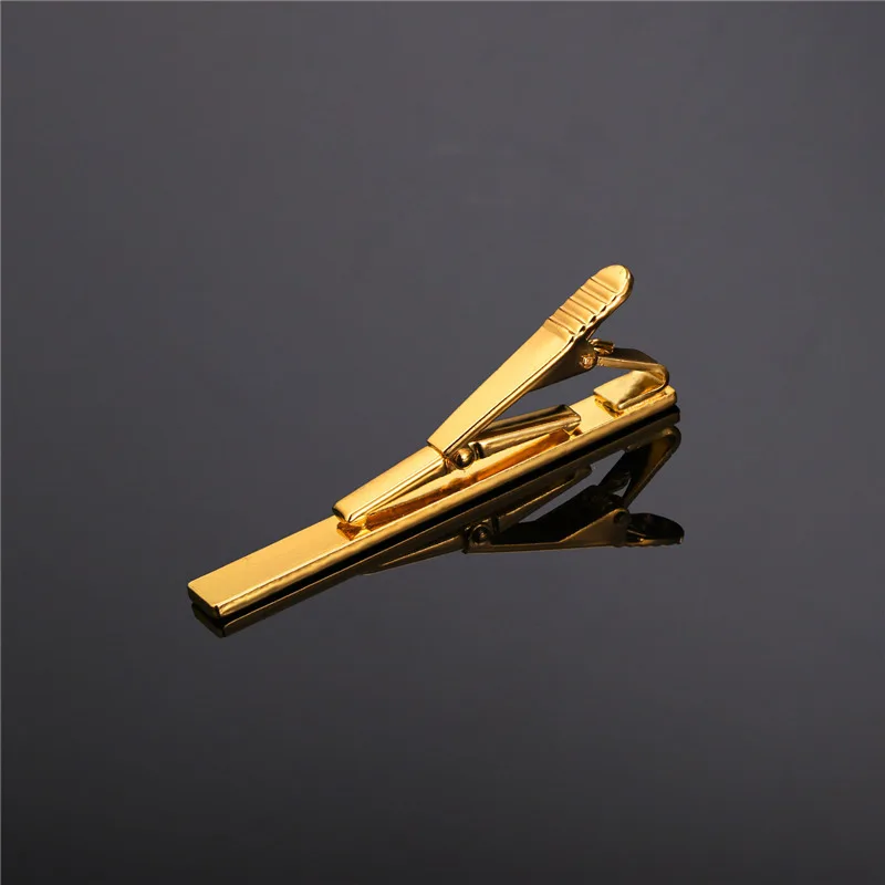 U7 Men Tie Clips for Wedding Anniversary 1 Set 4PCS Simple Style Male Business Necktie Clip Clasp Jewelry Customizable TC01 QC24
