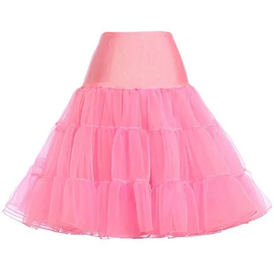 Tulle Womens Fashion High Waist Pleated Tutu Vintage Petticoat Crinoline Women Summer