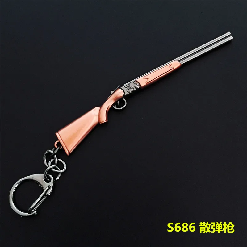 Game PUBG Keychain Playerunknown Battlefield Cosplay Props Key Chain llaveros 98K AWM Mini Pendant For Fans 10CM Gifts