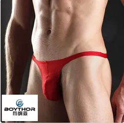 Private customized underwear  BOYTHOR  male stereo red panties T rims t 100% low-waist sexy cotton panties customize