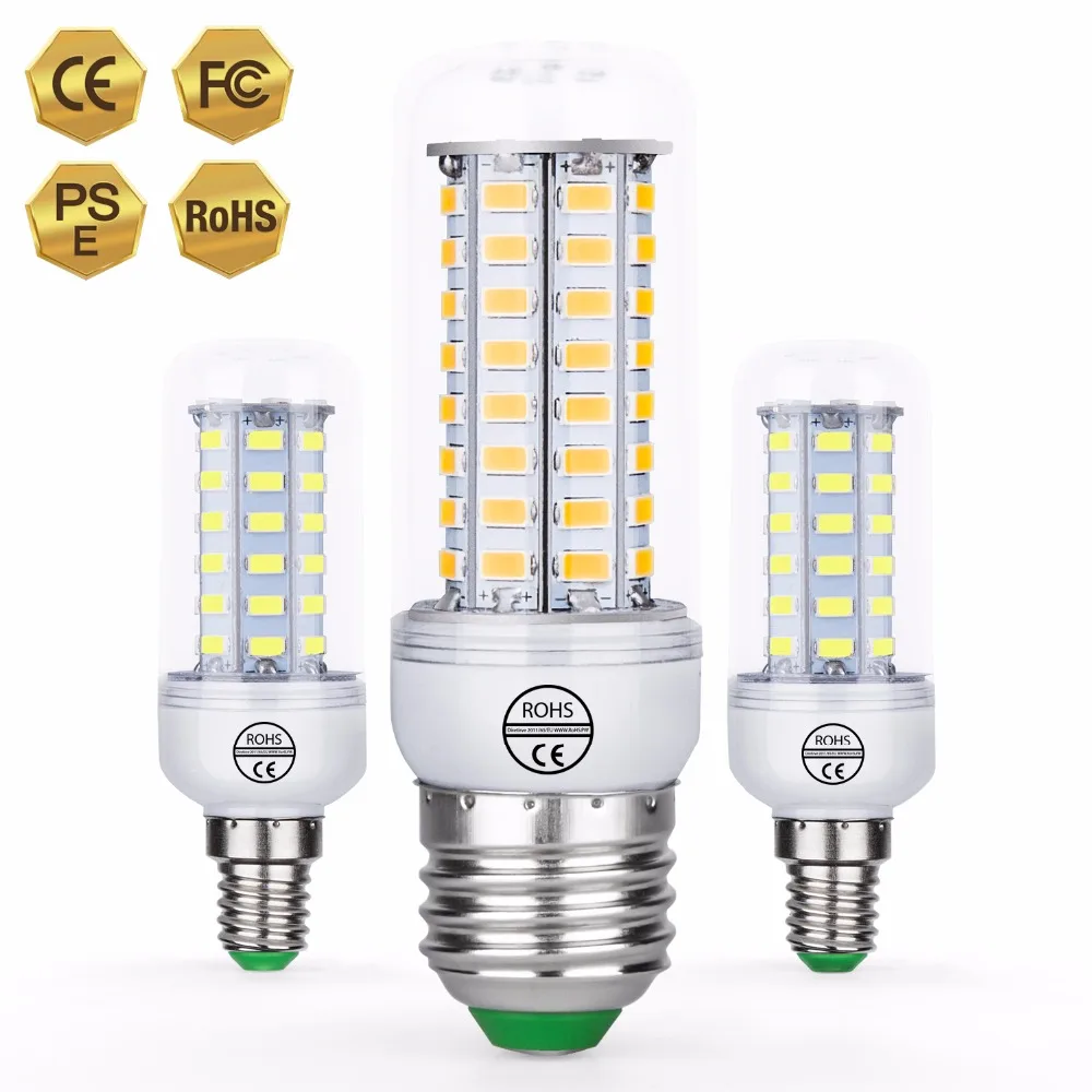 CanLing E27 Led Corn Bulb E14 Bombillas LED 3W 220V Led Lamp Candle Lights Bulb GU10 5730 SMD 36 48 56 69 72leds Ampoule Home