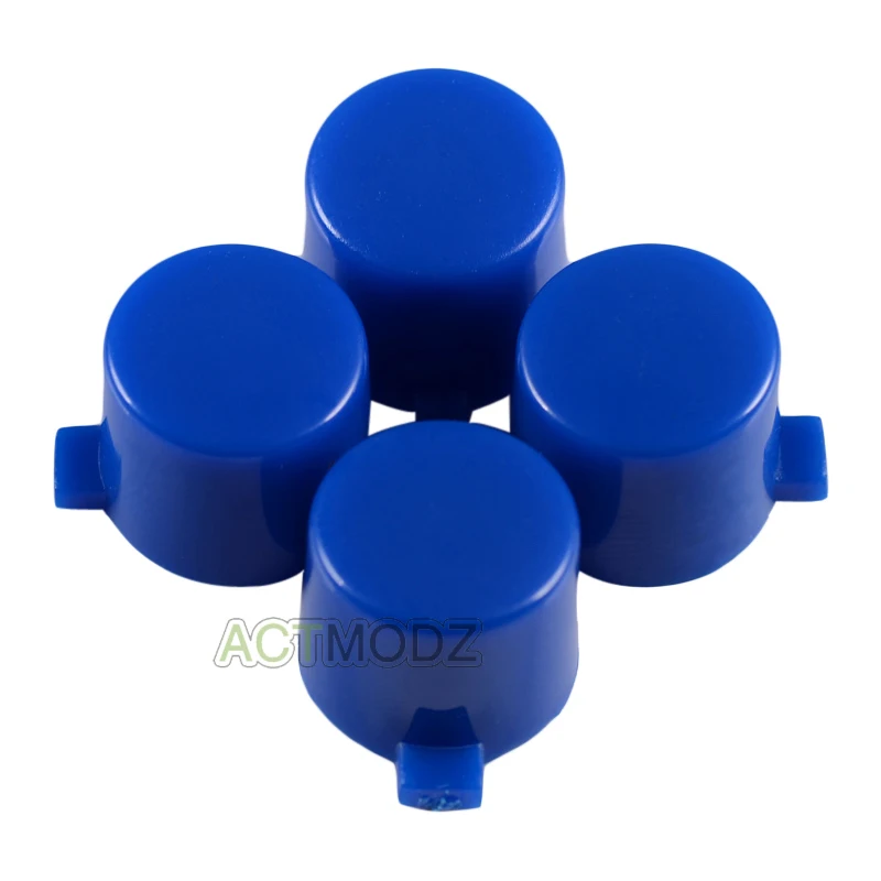 EXtremeRate 솔리드 레드 그린 오렌지 옐로우 핑크 퍼플 블루 블랙 액션 버튼 수리, PS4 모든 모델 컨트롤러용