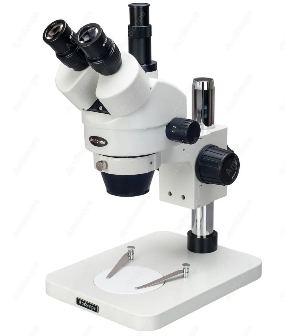 Pilastro Stand Da Tavolo Forniture 7X-90X Trinoculare Microscopio-AmScope Pilastro Stand Ingrandimento Zoom Trinoculare Stereo Microscopio