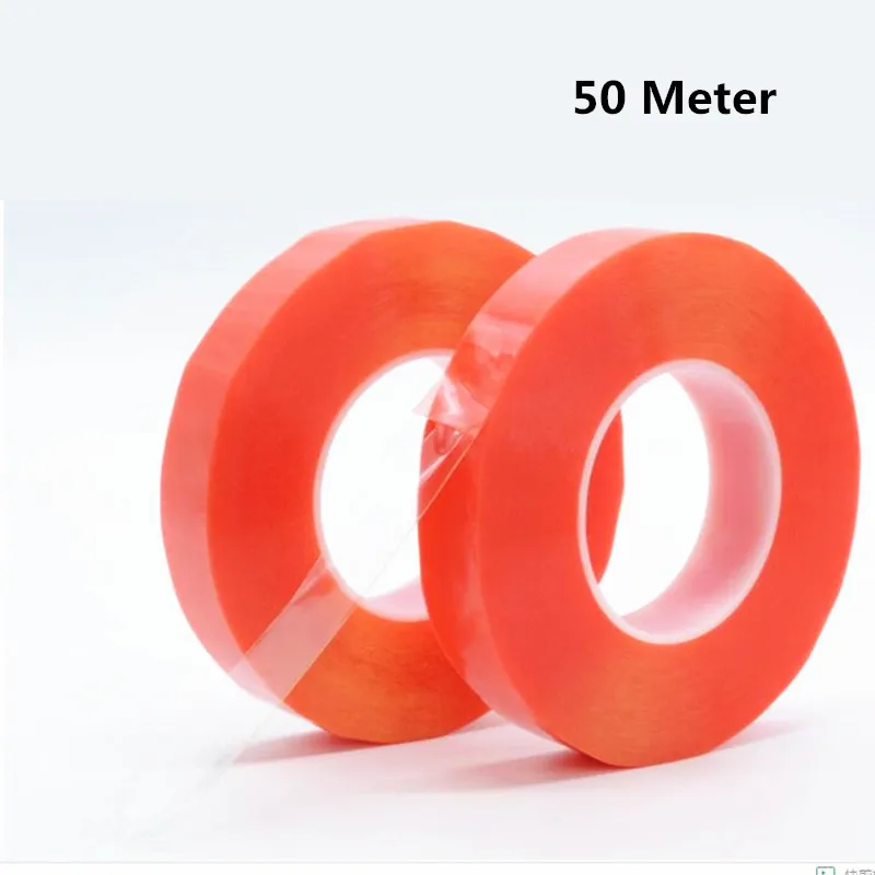 1 Roll Double Side Clear Tape Heat Resistant PE Adhesive Acrylic Tape 50M Waterproof For Mobile Phone Screen Repair