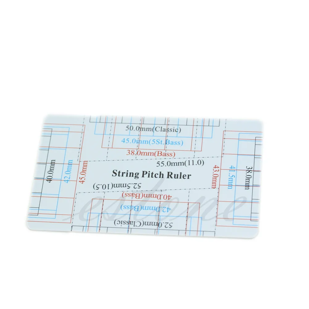 2022 nowa gitara basowa String Pitch linijka Gauge String Action pomiar gitara narzędzie dla lutników