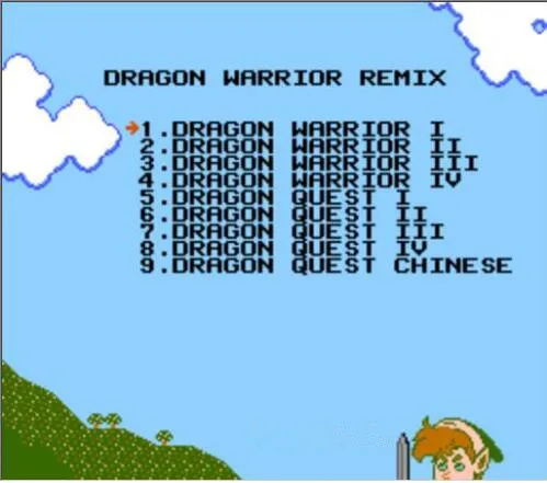 Dragon Quest Remix 9 in 1 FC60Pins game cartridge, Dragon Quest I.II.III.IV, Dragon Warrior I.II.III.IV