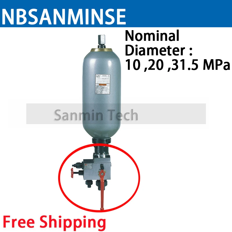 AJS 10 Hydraulic Valve Group For Bladder Accumulator Manual Standard 10/ 20 /31.5 MPa Direct Over flow valve NBSANMINSE