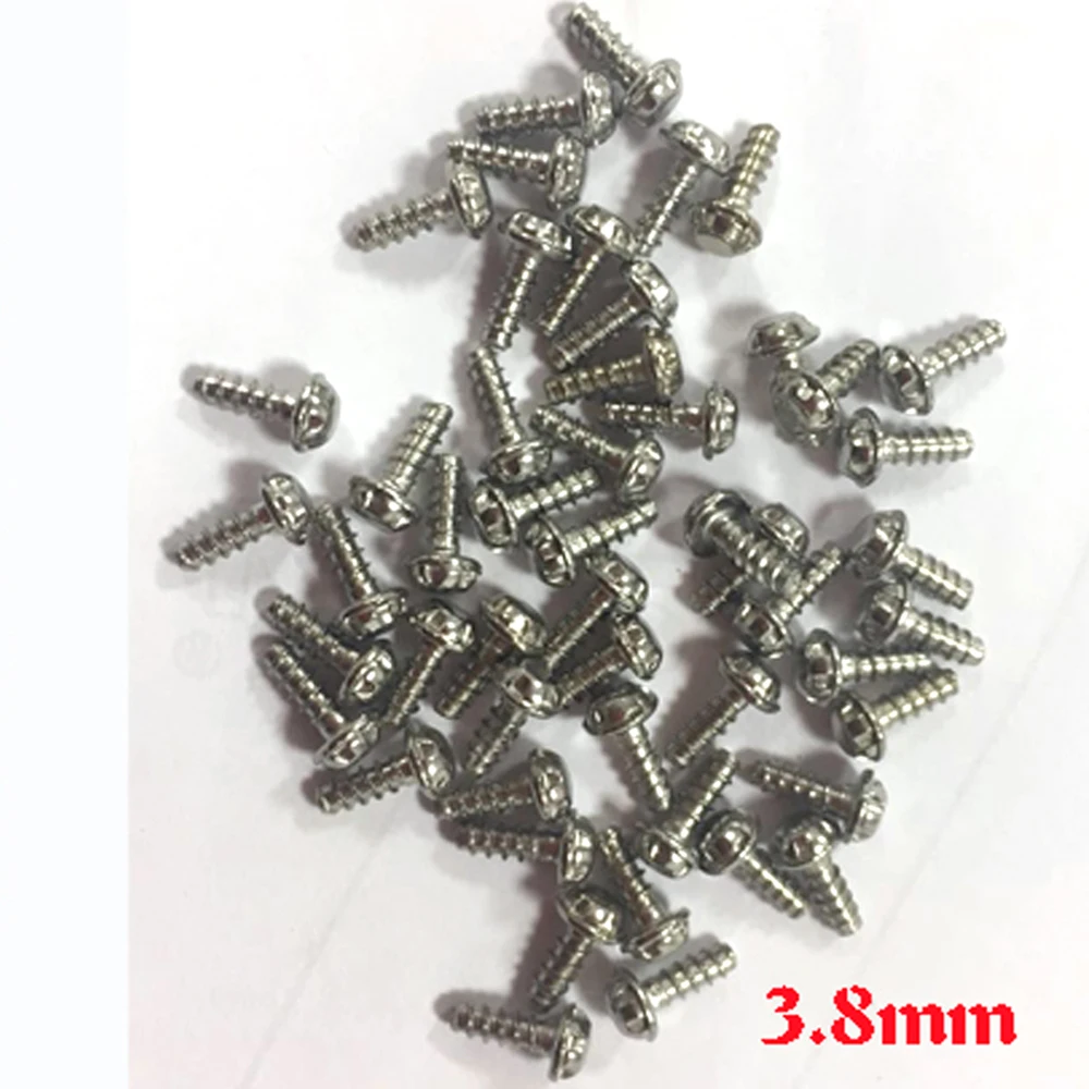 100pcs Accessories 3.8mm Case Screw for G-ame-Cube for NG-C N-ES S-NES N-64 Game Cartridge