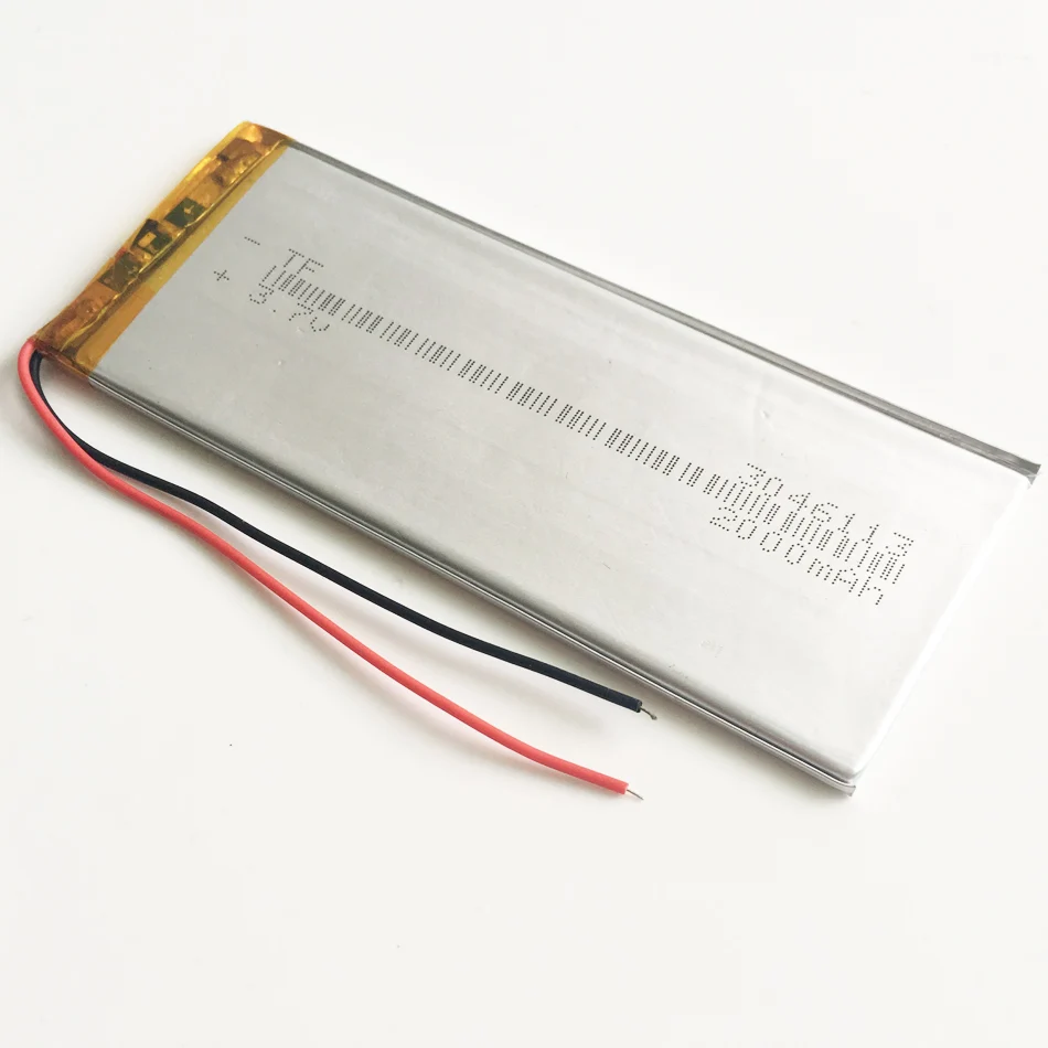 Bateria Recarregável de Polímero de Lítio, LiPo Cell, Câmera, DVD, GPS, Relógio Inteligente, Alto-falante Bluetooth, 3.7V, 2000mAh, 3046113