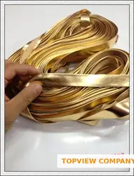 Diy Pu A Leather Rope 5 Yard Animation  PU Leather Clothing Million By Wrapping Strip Width 1CM GARMENT GOLD TAPE