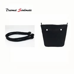 Classic Mini manico di Corda con Tela di Canapa impermeabile Inserto Tasca Interna per Obag O Delle Donne del Sacchetto di Borsa accessori