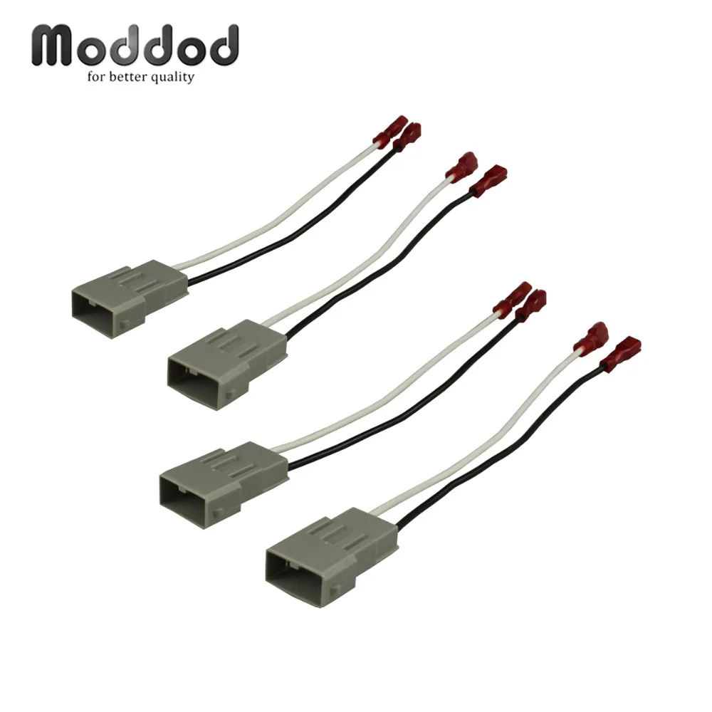 

2 Pairs Speaker Wire Harness Connects For HONDA Aftermarket to OEM Adapter Plug Set Connector Wiring Cable Adaptor