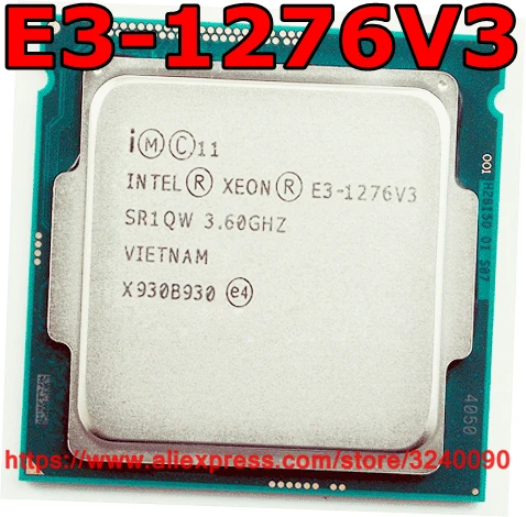 

Original Intel CPU Xeon E3-1276V3 Processor 3.60GHz 8M Quad-Core E3-1276 V3 Socket 1150 free shipping E3 1276 V3 E3 1276V3