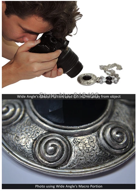 Foleto-filtro Macro gran angular de ojo de pez, capucha de lente y difusor de filtro UV para todas las lentes canon, Nikon, D7000, D5200, D5100, 52mm, 58mm