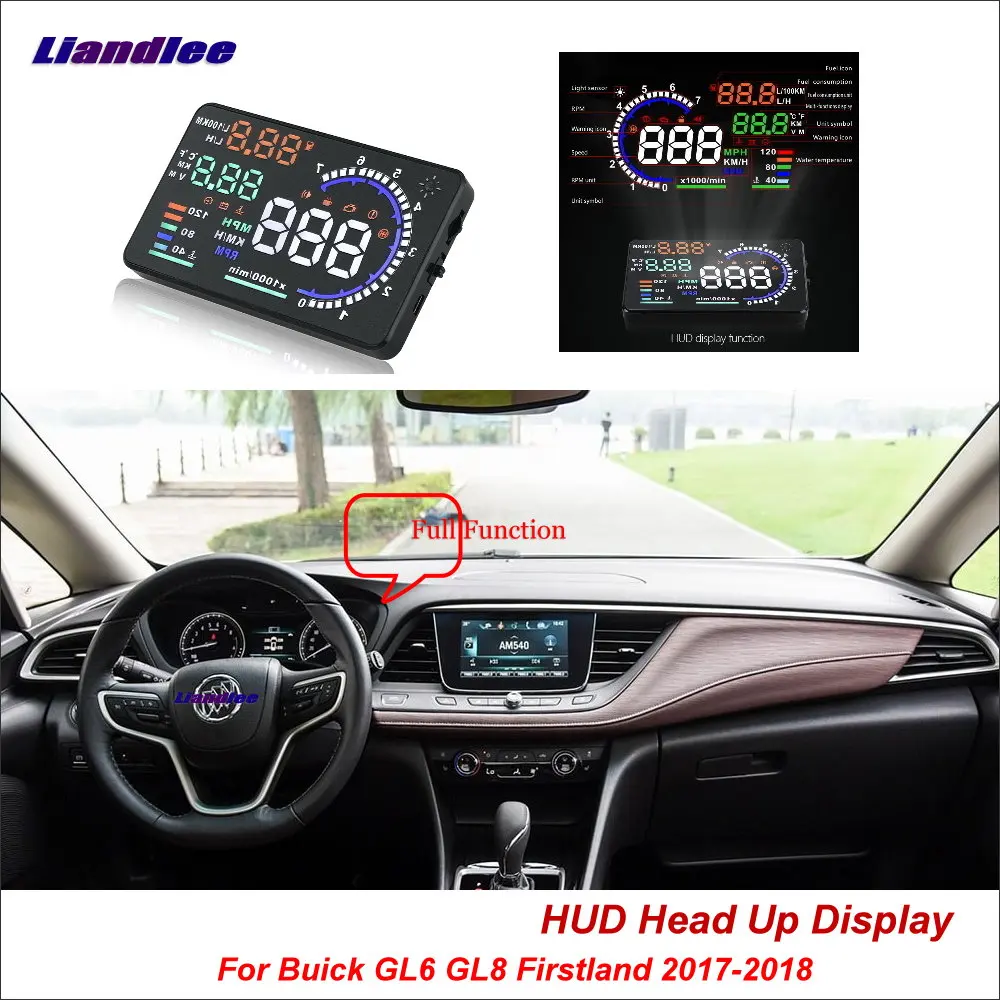 

Автомобильный проектор HUD для Buick GL6 GL8 Firstland 2017-2018, безопасный экран для вождения OBD II проекционный спидометр