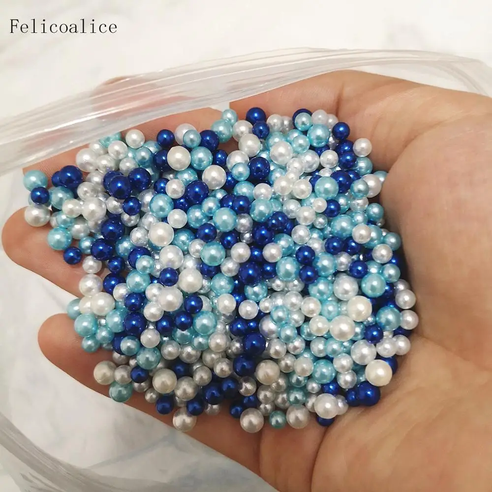 500g 2.5-5mm Pearl Filler For Transparent/Fluffy Mud Box Toys Kids Slime DIY Balls Kit Accessories Supplies Funny Modeling Clay