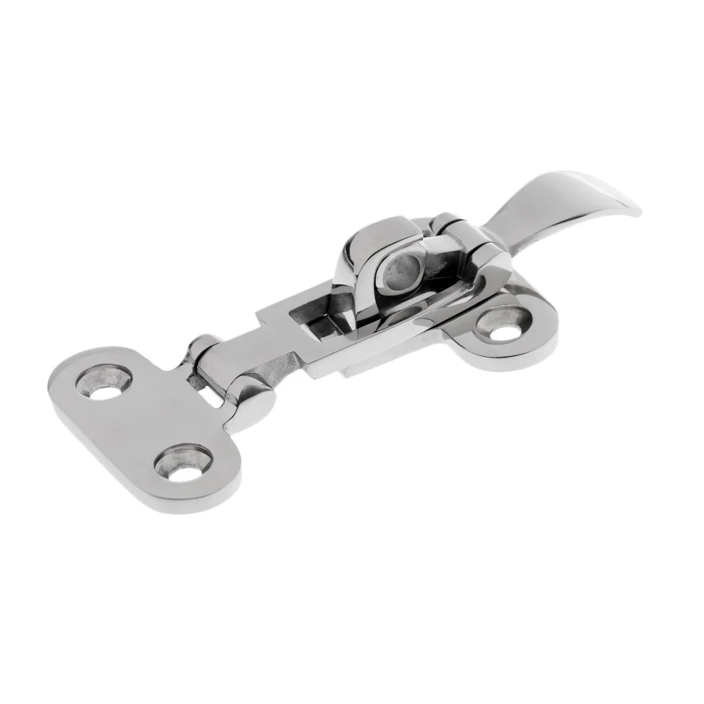 316 Stainless Steel Marine Boat Locker Hatch Anti-Rattle Latches Fastener Hold Down Clamp Marine Hardware Accessories 11x5cm