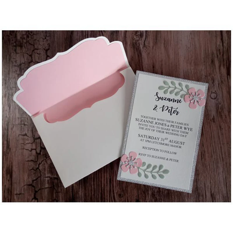3D Box Envelope Flower Metal Cutting Dies for Scrapbooking DIY Album Paper Cards Craft Decorative Embossing Stencils New 2020