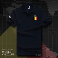 Belgia belgijskie koszulki polo mężczyźni z krótkim rękawem białe marki drukowane dla kraju 2017 bawełna drużyna narodowa flaga new fashion Belgique