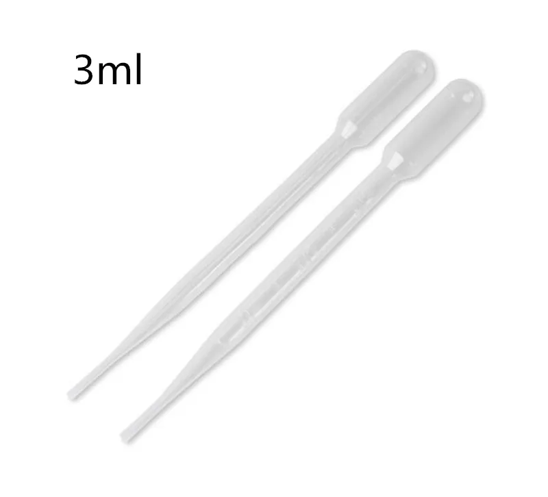 100PCS Practical 0.2 0.5 1 2 3 4ml Transparent Pipettes Disposable safe Plastic Eye Dropper Transfer Graduated Pipettes