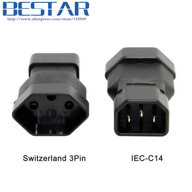 

IEC 320 IEC320 C14 в Швейцария Швейцарский 3-контактный разъем питания адаптер Номинальная 10A 250 В