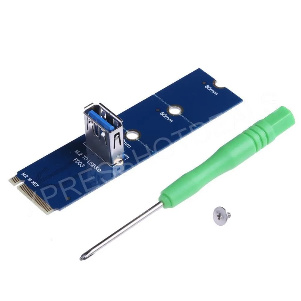 NGFF M.2 Zu USB 3,0 PCI-E Riser Card Adapter Konverter Für Bergbau