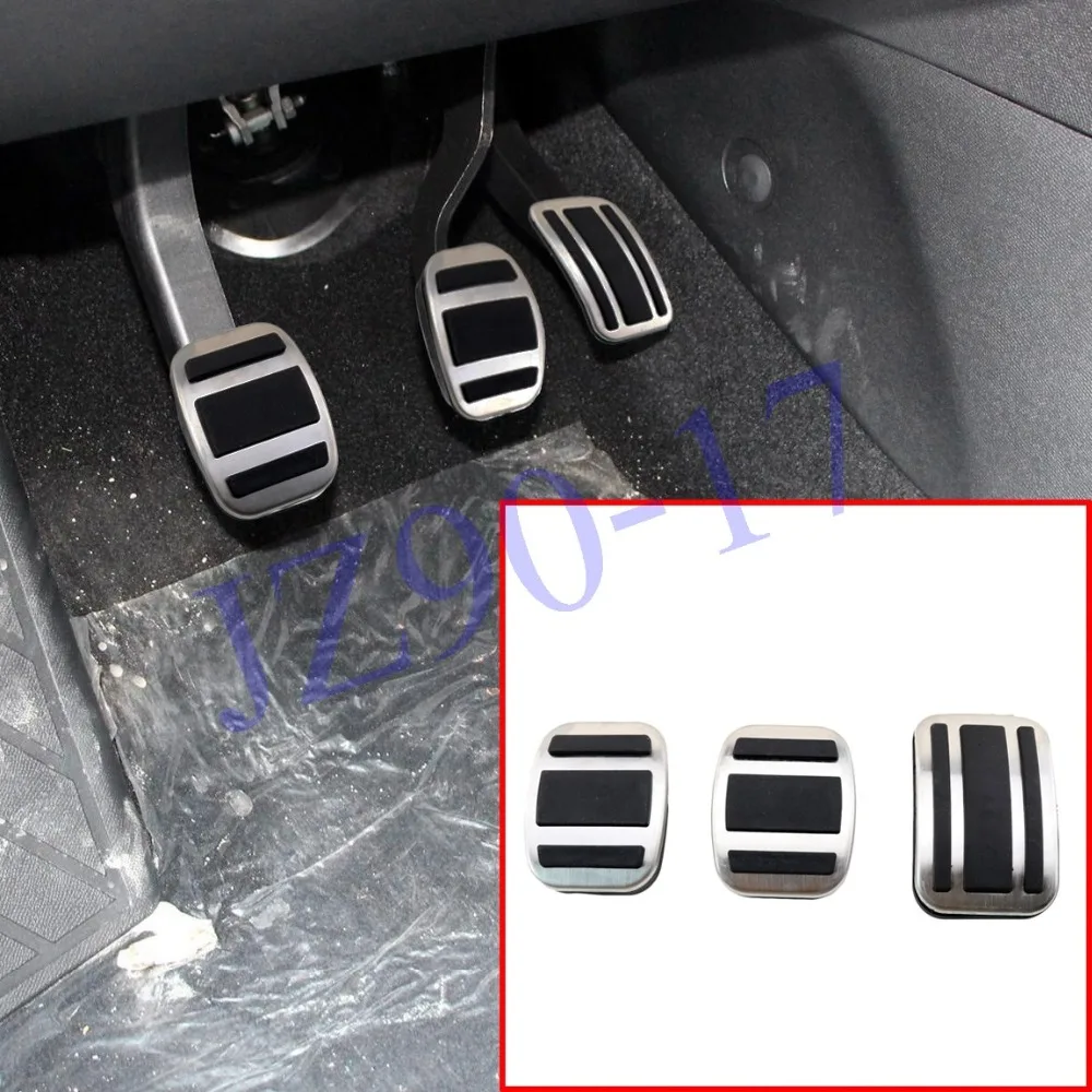 

Anti-slip mat MT brake accelerator gas Fulle clutch pedal cover for Peugeot 3008 4008 5008 2017 2018 parts stainless steel