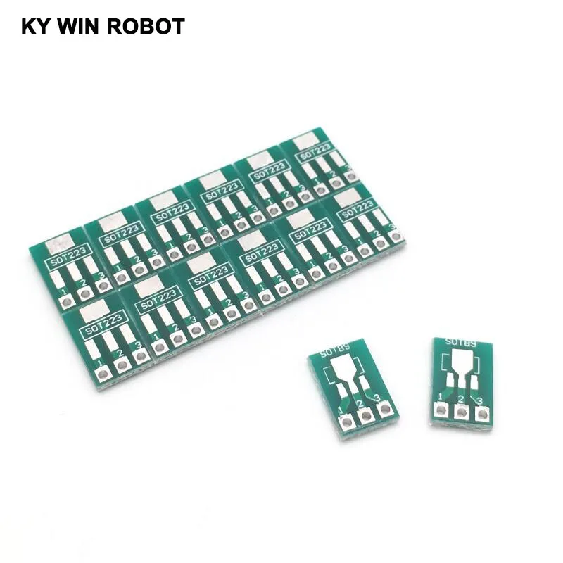100szt SOT89 do DIP SOT223 do DIP Adapter Board Transfer Plate Pinboard 1.5mm Pitch Pin Space Test PCB Electronic Circuirt Board — zdjęcie 4