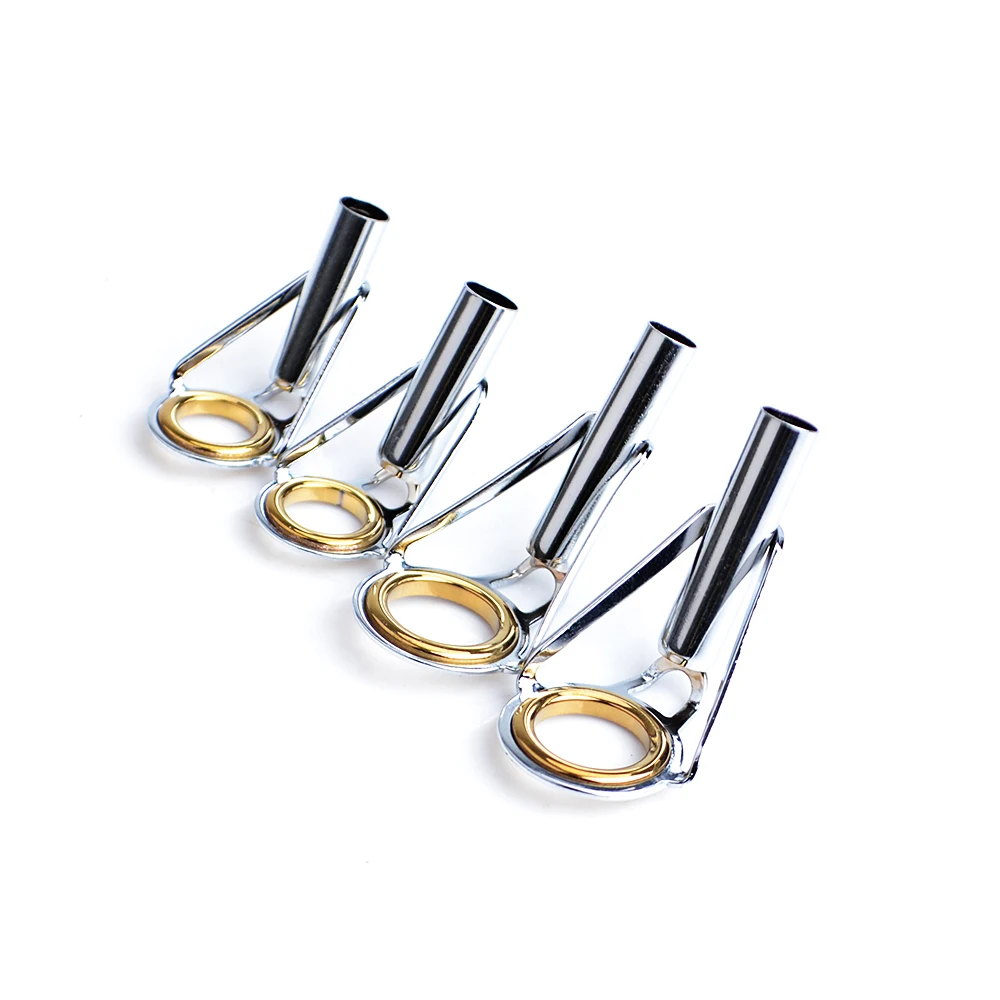 NGB 5PCS DIY Fishing Rod Guide Top Tip Stainless Steel Ceramic Rings Rock Rod Fishing Accessories