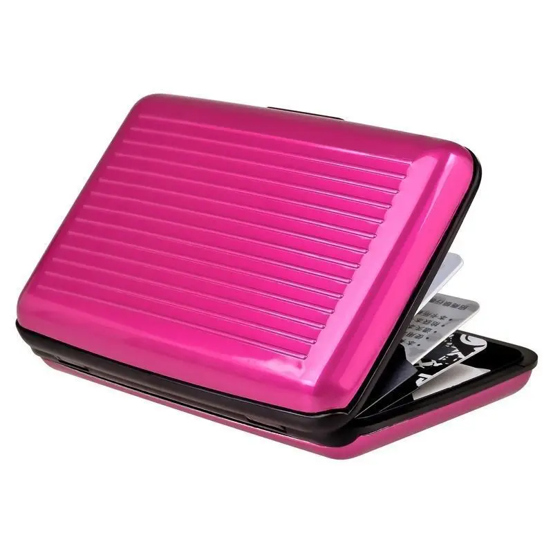 300PCS/lot  Aluminum Business ID Credit Card Holder Waterproof Rfid Travel Card Wallet lin3854