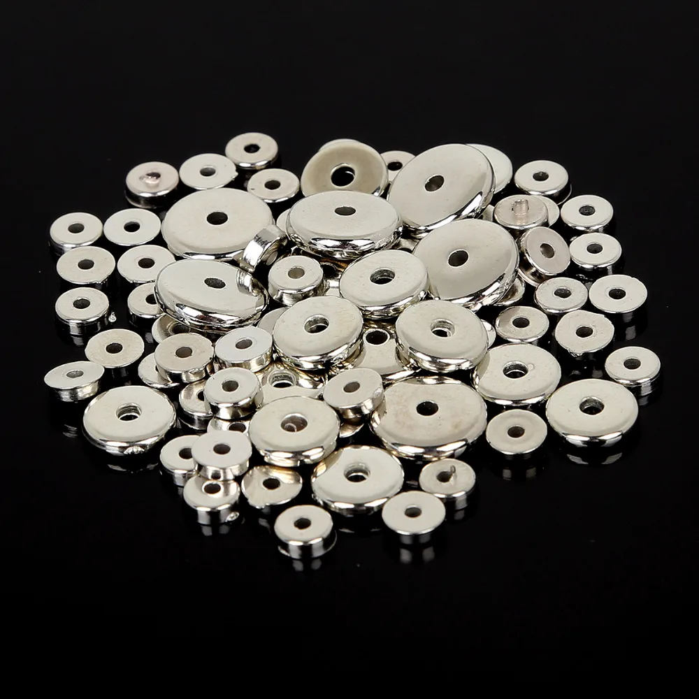 5mm/8mm/10mm Gold/Sliver Acrylic Plastic CCB Round Small Hole Loose Spacer Beads For DIY Necklace Bracelet Jewelry Making