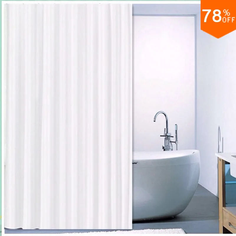 Hot sale Hotel shower curtain customize bath room curtain peva plain waterproof  thicken High Quality