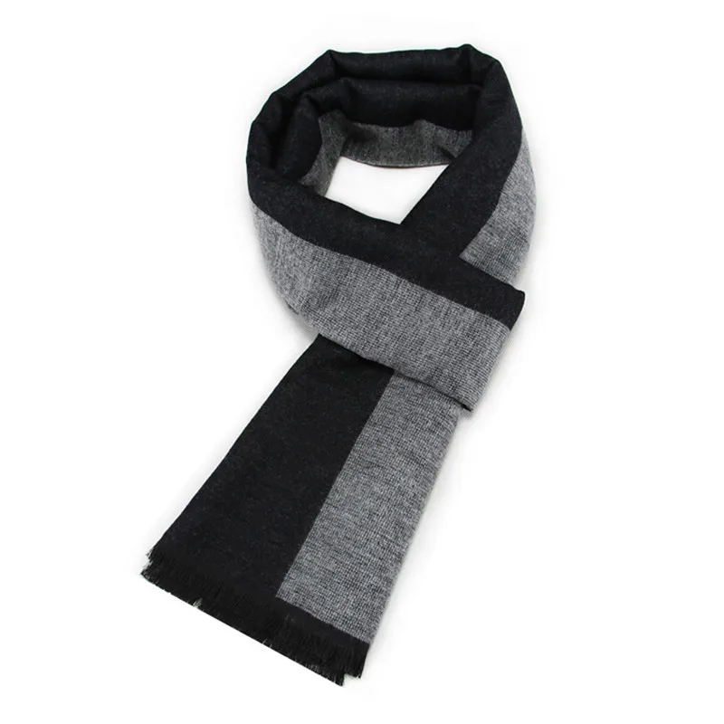 Men Scarf Autumn Winter Vintage Soft Striped Scarf Men\'s Imitation Cashmere Scarf High Quality Brand Business Casual Scarfs