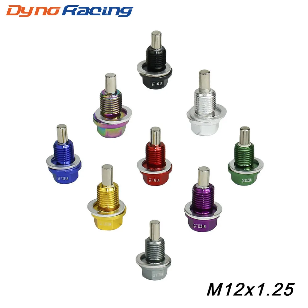 M12*1.25MM Magnetic Oil Drain Plug/Oil Sump drain plug  Red Blue Black Gold Purple Silvery  Green Gray YC100283