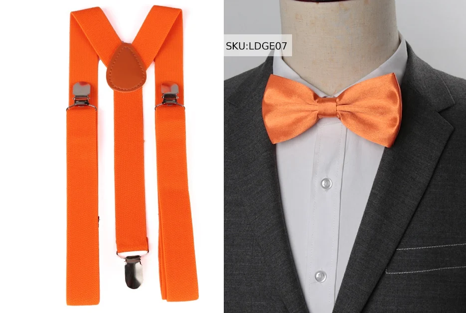 Hosenträger Fliege Set Männer Mode Suspensorio für Mann Junge Frauen Bowtie Hosenträger Hosen Tirantes Hochzeit Freizeit Hemd Bleibt – Detail 8