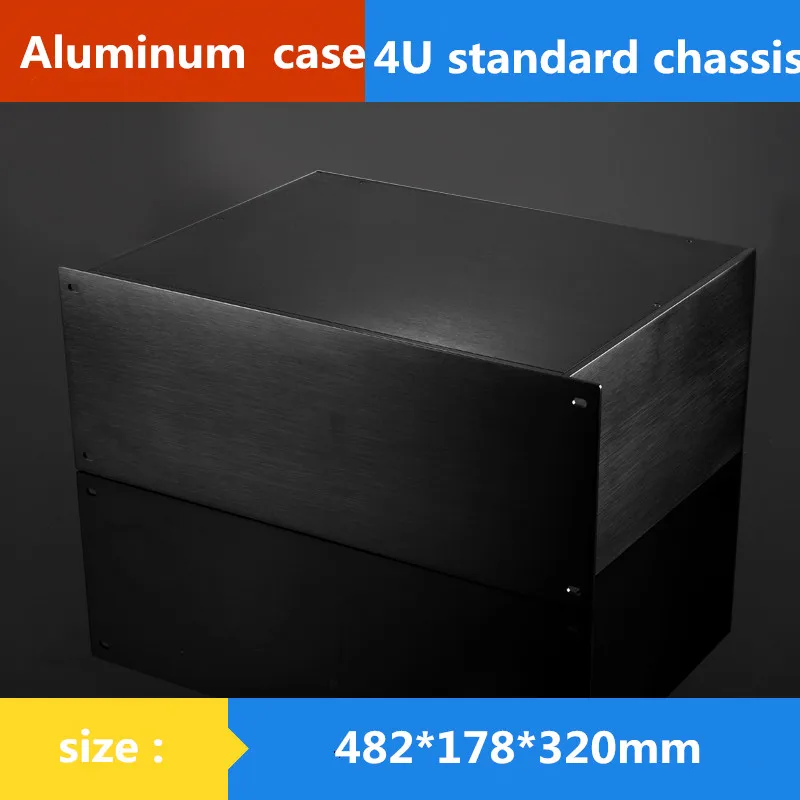 19 inches 4U standard chassis Instrumentation aluminum shell Network communication cabinets Aluminum case / enclosure / DIY box