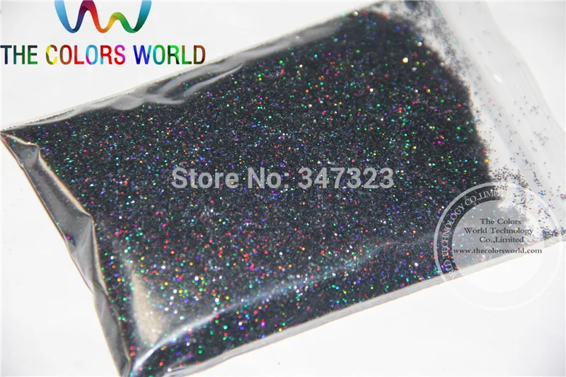 

0.4MM Laser Black Color holographic Glitter dust nail tools or other art Decoration sequins