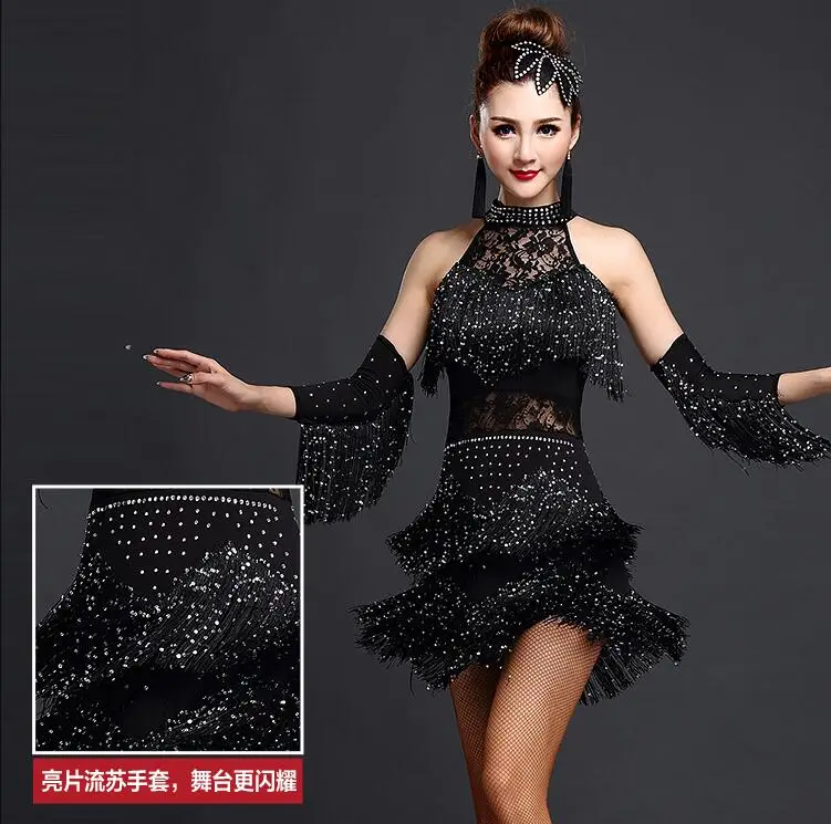 New 2018 Latin Dance Dress Women/Girls/Lady New Sexy Fringe Salsa/Ballroom/Tango/Rumba/Samba/Latin Dresses For Dancing