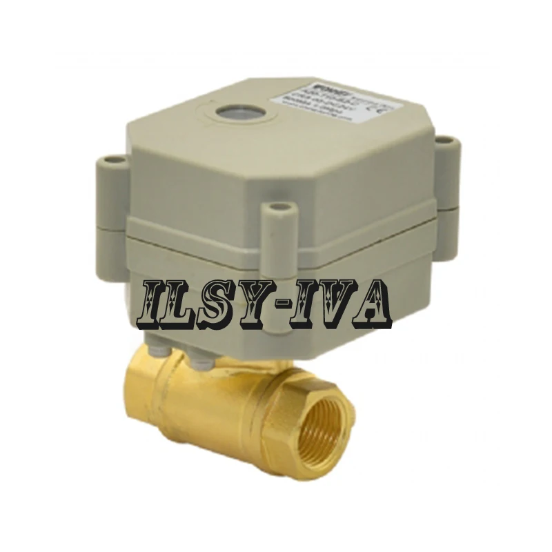 

DN10 G3/8" brass two way electric ball valve,two wires DC12V automatic control