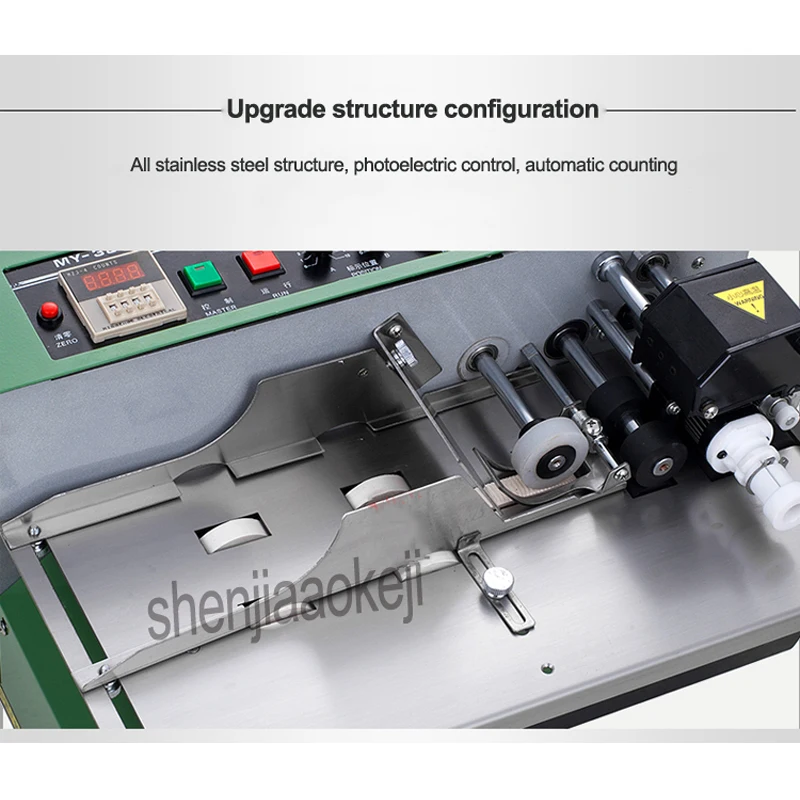 Ink wheel marking machine Digital continuous automatic code printing machine Print production date food packag bag printer 1pc