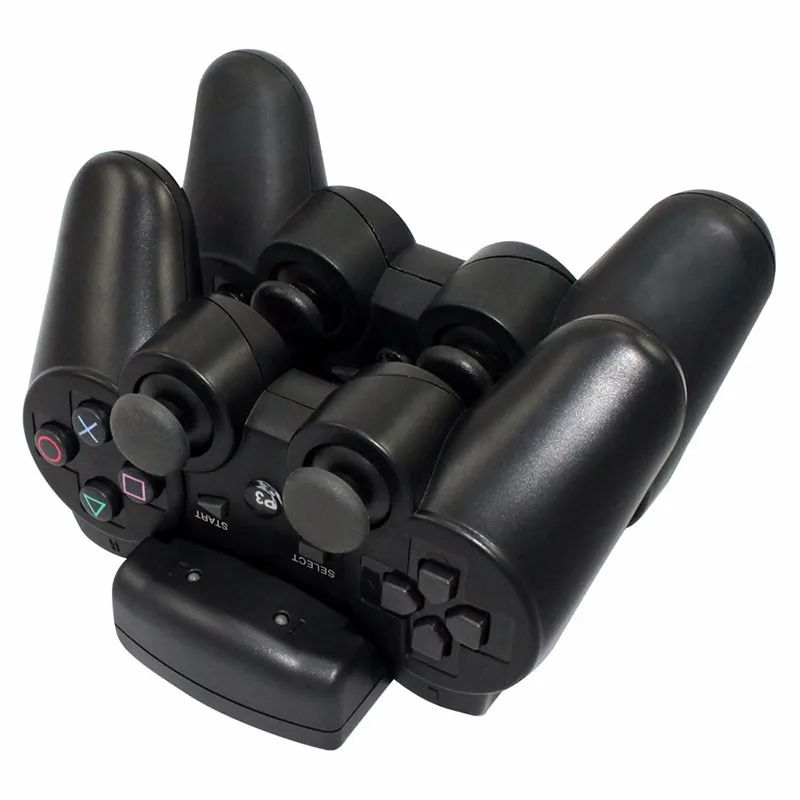 2 w 1 podwójne ładowanie stacja do ładowania dla kontrolera PS3 Move Joystick ładowarka Dock dla Sony Playstation 3 kontroler akcesoria