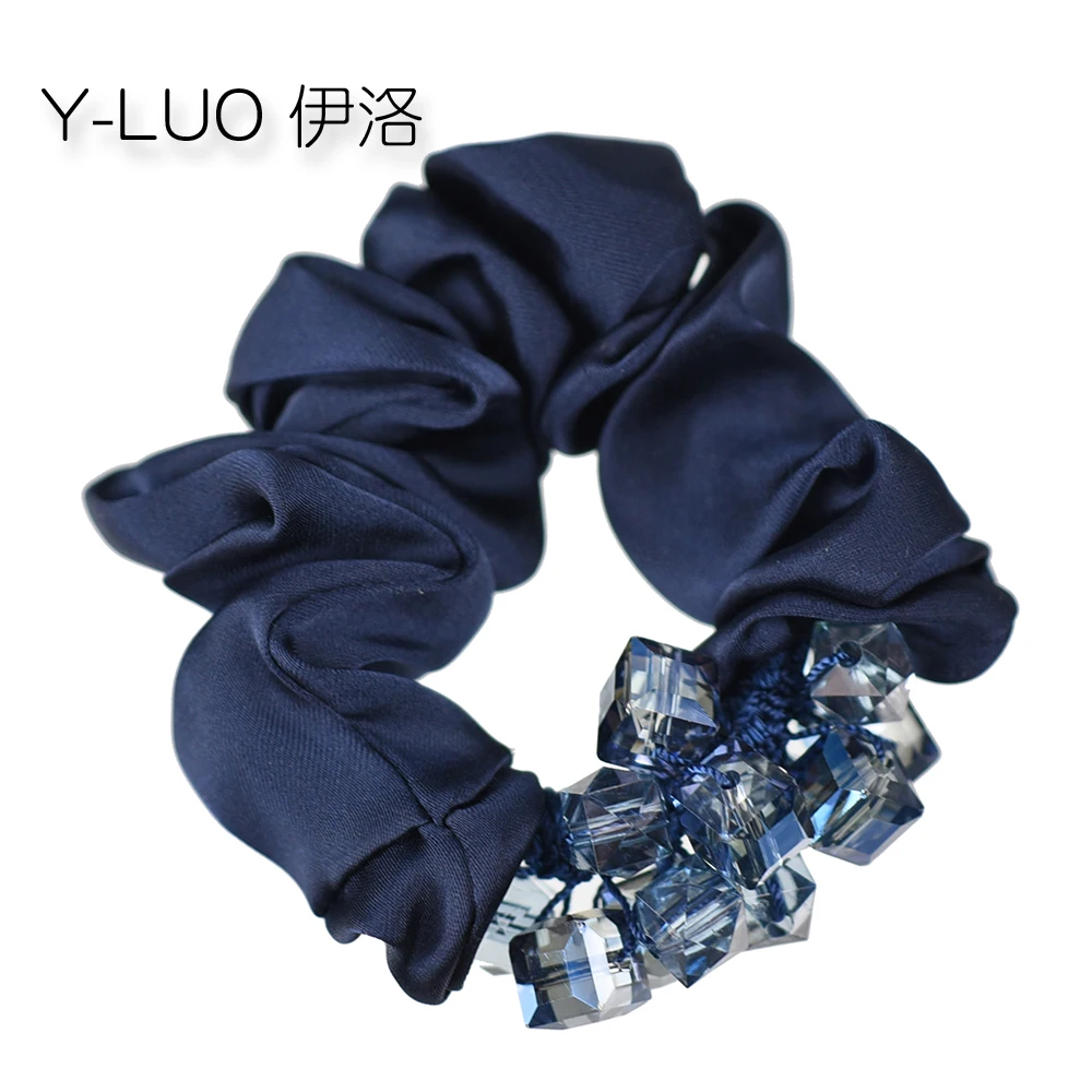 Women headwear elastic hair bands cute hair rope korean hair tie crystal hair band accessories for women