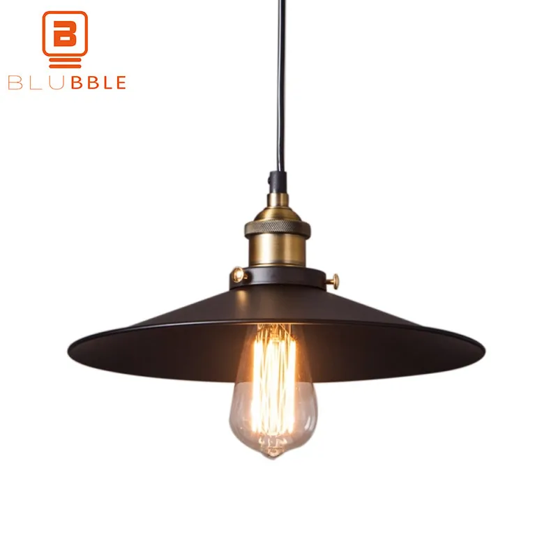 BLUBBLE Vintage late Night Loft Pendant Lights Technology AC 90-260V Pendant Lamp Canteen LED Bulbs Bedroom Iron Hanglamp