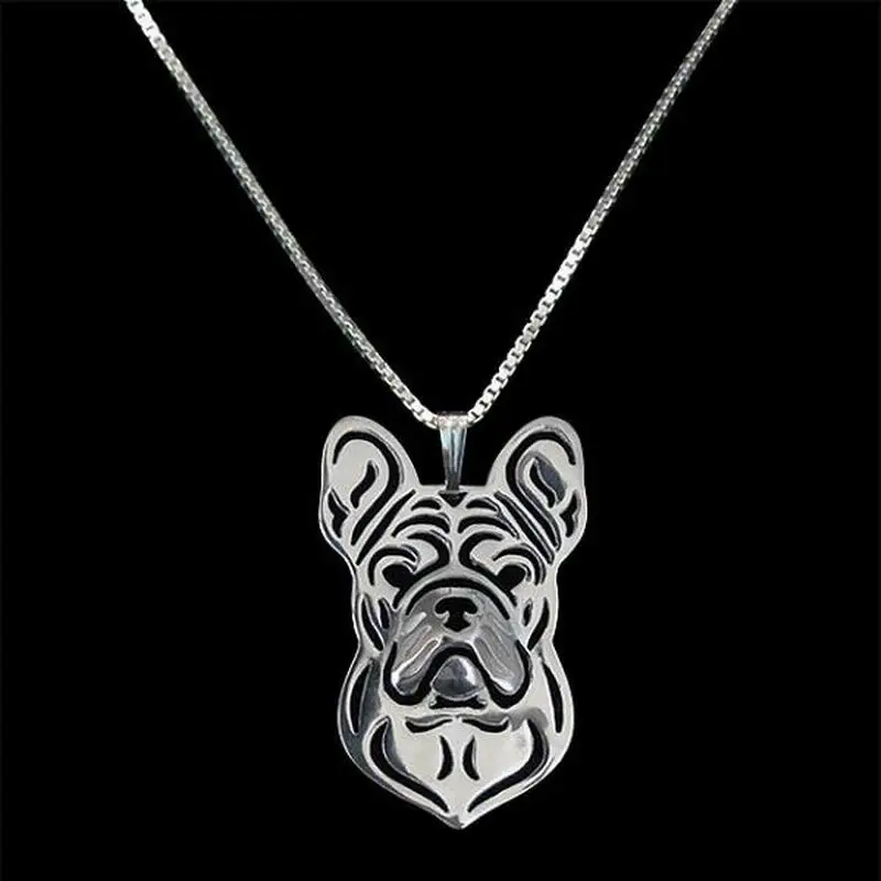 Fashion Pet Pendant Necklaces Lovers\' French Bulldog Jewelry Necklaces Drop Shipping