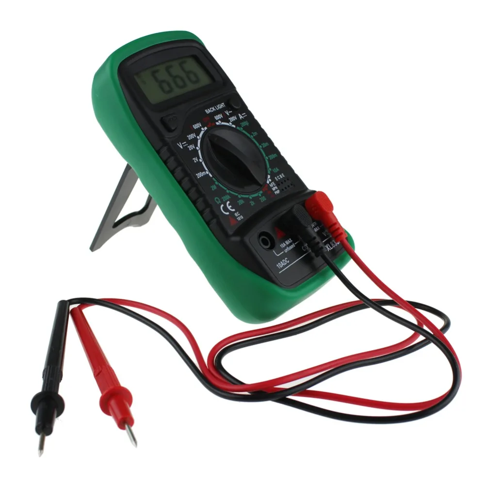 xl830l Mini Digital multimeter Voltmeter Ammeter Multimeter AC DC volt ohm tester LCD Component  test current multi meter